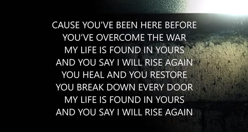 My life is found in you